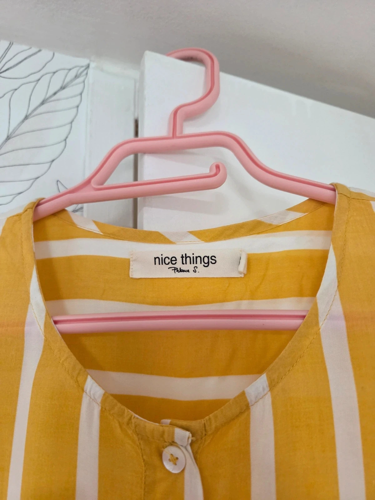 Camisa listrada Nice Things amarelo e branco – pequeno 38 – photo 4